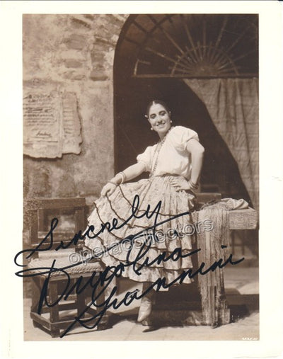 Giannini, Dusolina - Signed Photo as Carmen