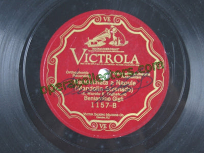 Gigli, Beniamino - Napolitan Song Signed Record!