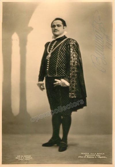 Gigli, Beniamino - Signed Photo in Rigoletto