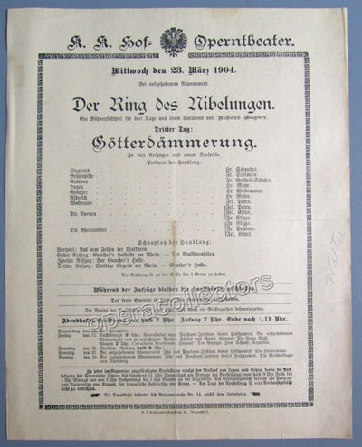 Gotterdammerung - Hofoper Wien 1904 - Bruno Walter