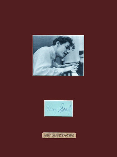 Gould, Glenn - Signature and Photo