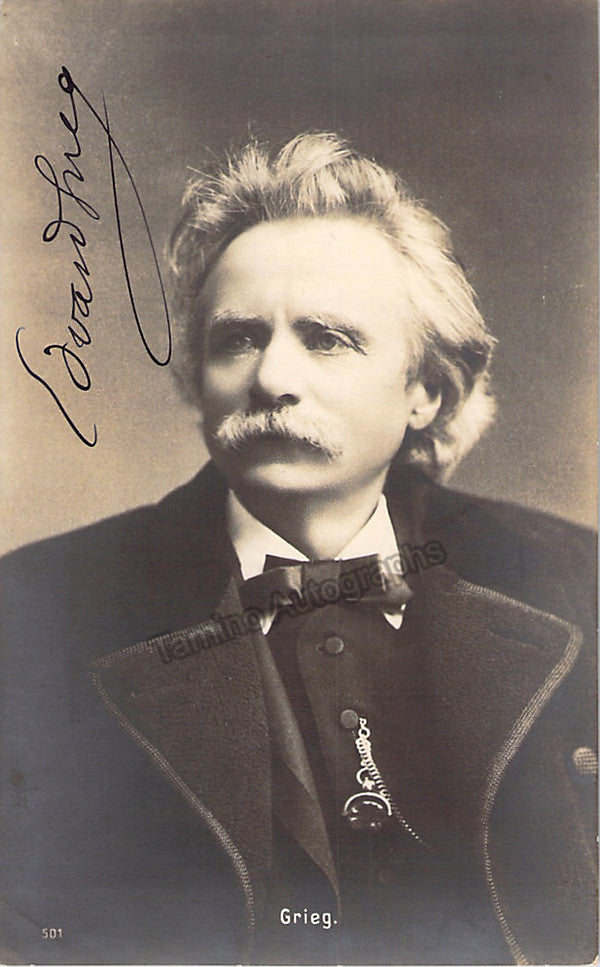 unknown grieg edvard signed photo 1