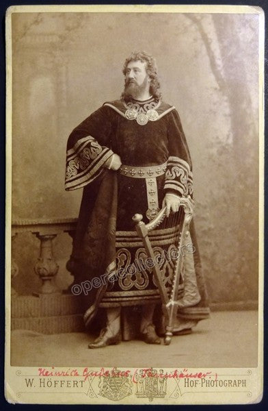 Gudehus, Heinrich - Cabinet Photo as Tannhauser, 1880s