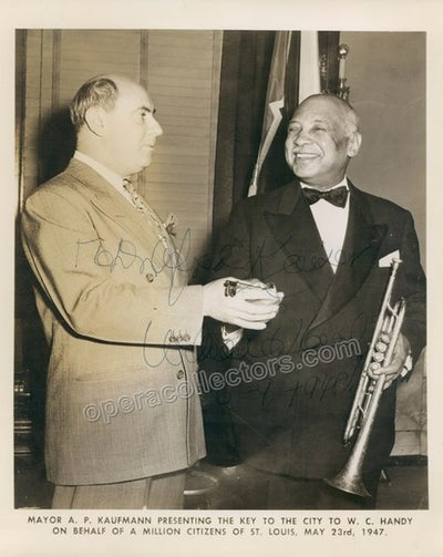 Handy, William C. - Signed Photograph with Trumpet