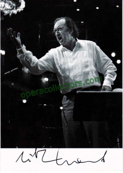 Harnoncourt, Nikolaus - Signed Photo conducting