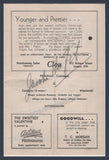 Heifetz, Jascha - Signed program with photo