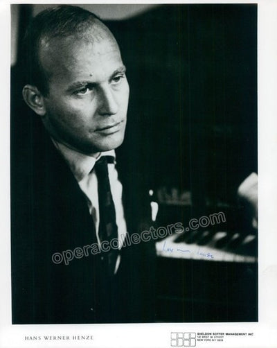 Henze, Hans Werner - Signed Photo