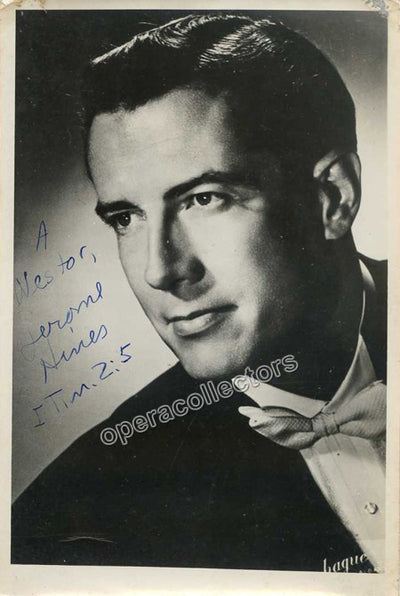 Hines, Jerome  - Signed Photo as himself