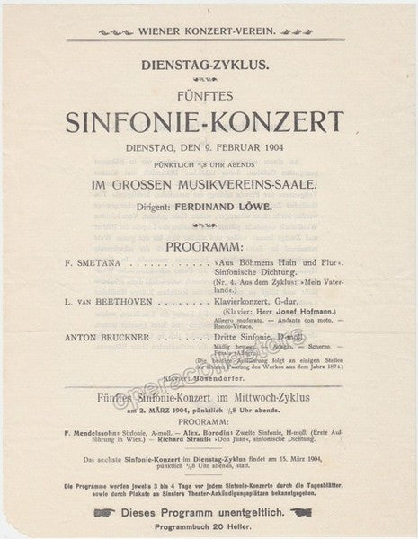 unknown hofmann joseph lowe ferdinand concert playbill 1904 1