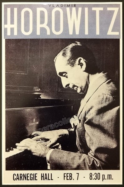 Horowitz, Vladimir - Unsigned Poster Display