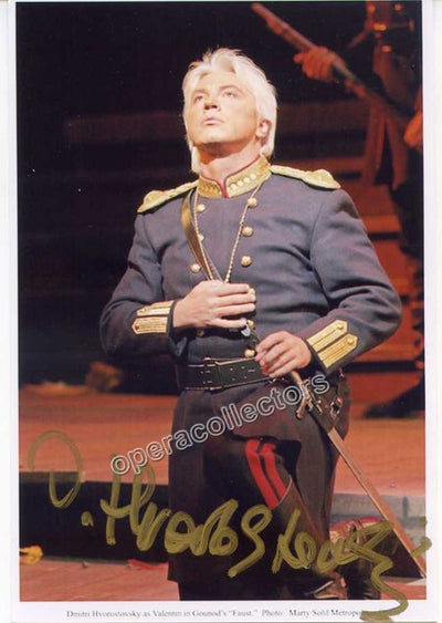 Hvorostovsky, Dimitri - Signed Photo as Valentin