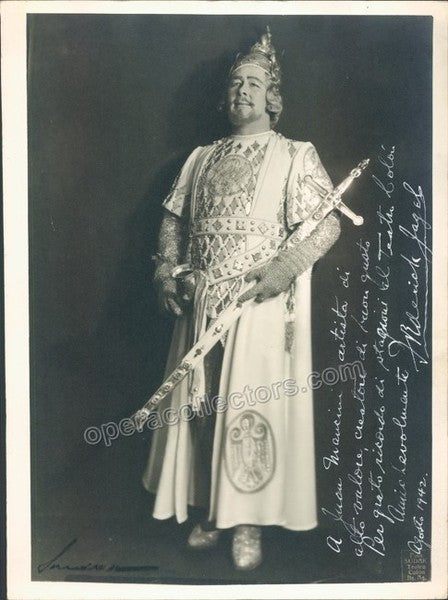 Jagel, Frederick - Signed Photograph as Lohengrin 1942