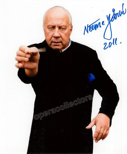 unknown jarvi neeme signed photo in performance 1