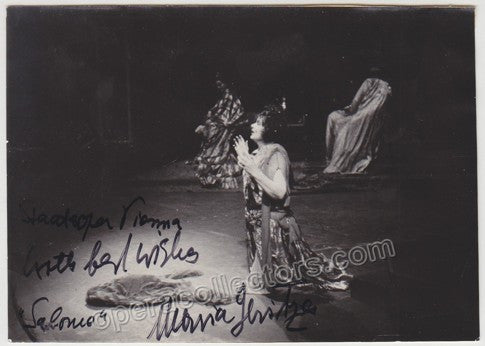 Jeritza, Maria - Signed Photo as Salome on Stage