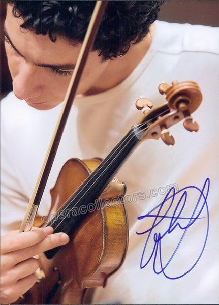 Khachatryan, Sergey - Signed photo with violin
