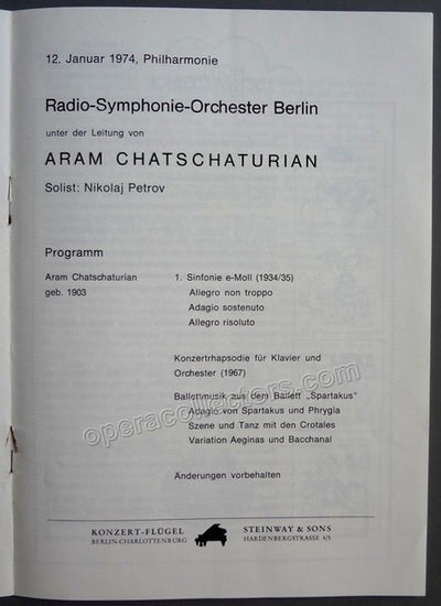 KHATCHATURIAN, Aram