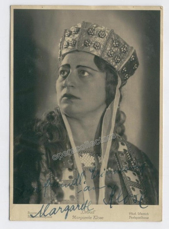 unknown klose margarete signed photo as ortrud 1