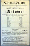 Knappertsbusch, Hans - 4 Playbills 1924-25 Munich Staatsoper