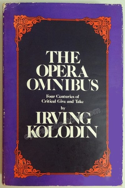 unknown kolodin irving signed book the opera omnibus 1