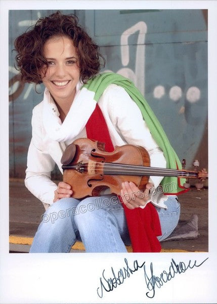 unknown korsakova natasha signed photo with violin 1