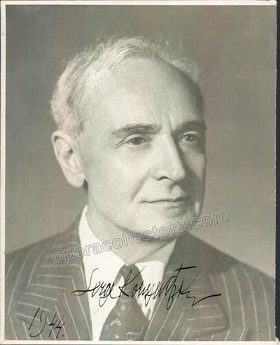 Koussevitzky, Serge - Signed photo