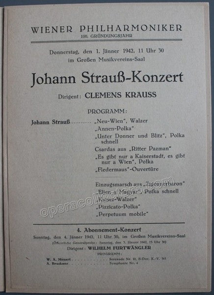 unknown krauss clemens vienna philharmonic orch program 1942 1 6a592874 b9cb 4a7d 85a9 bc33a2e96e83
