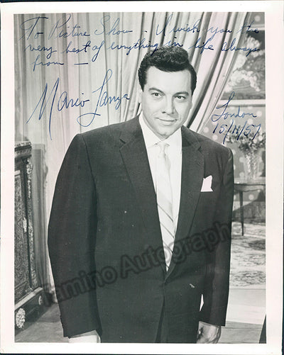 Lanza, Mario - Signed photo