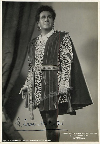 Lauri-Volpi, Giacomo - Signed photo as Otello