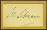 Lehmann, Lilli - Signature + Photo + Program Clip (Unframed)