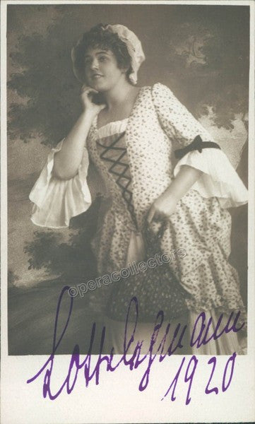 Lehmann, Lotte - Signed photo in role