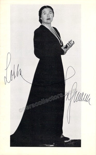 Lehmann, Lotte - Signed Program Master Classes Series