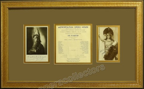 Leider, Frida - Schorr, Friedrich - Signed Photos and Program - Die Walkure 1933