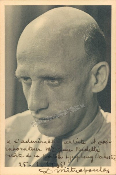 Mitropoulos, Dimitri - Signed photo
