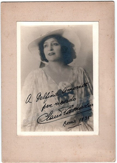 Muzio, Claudia - Signed Photo 1935