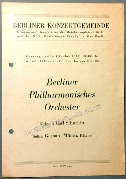 unknown schuricht carl berlin philharmonic concert program 1941 1