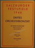 Schuricht, Carl - Salzburg Festival Program 1946