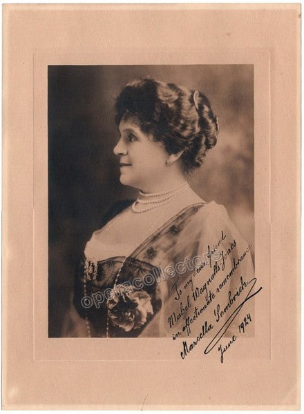 Sembrich, Marcella - Large Photograph Signed 1924