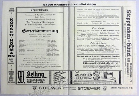 unknown summer festival saxon state opera dresden 1937 karl bohm 3
