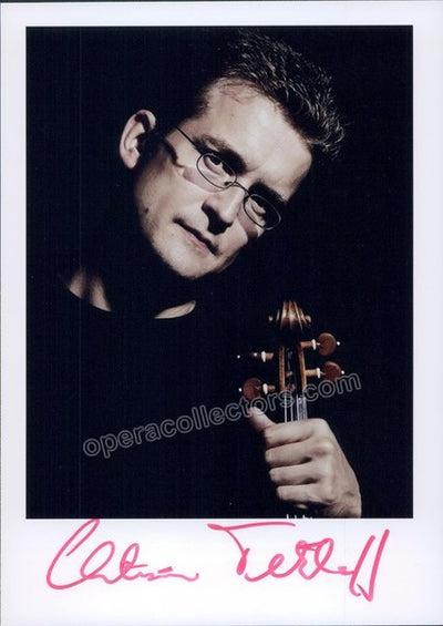 Tetzlaff, Christian - Signed photo with violin