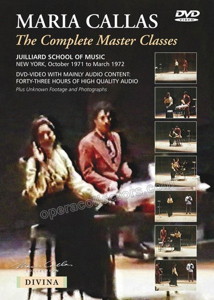 unknown the complete master classes juilliard school of music 1971 72 1