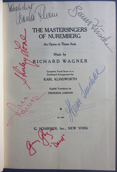 Thomas, Jess - Love, Shirley - Signed Opera Score for Piano and Voices