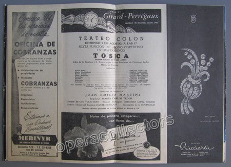 unknown tosca t colon program 1953 with bergonzi and tebaldi 1