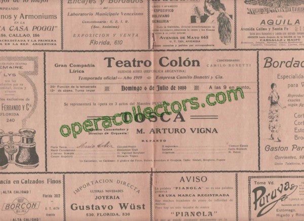 unknown tosca teatro colon program 1919 gigli 1