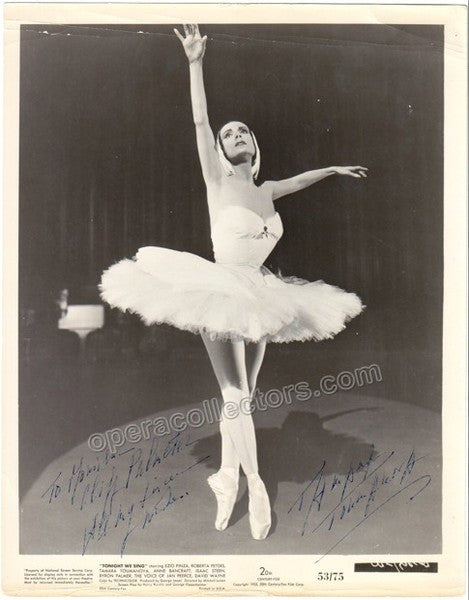 Toumanova, Tamara - Signed photo dancing