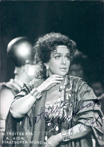 Troitskaya, Natalia - Signed Photo as Aida