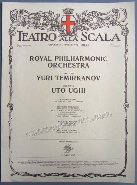 unknown ughi uto temirkanov yuri concert mini poster 1