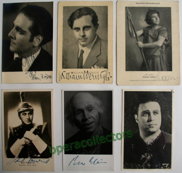 Vienna Singers - Signed photo postcards - 6 Tenors (I)