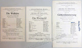 Wagner Opera Programs - Staatsoper, Vienna 1942-44