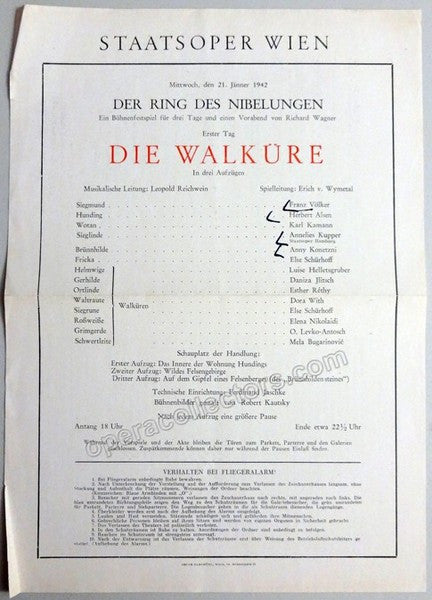 unknown wagner performances vienna staatsoper 1942 1944 3