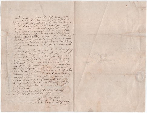 unknown wagner richard autograph letter signed 1859 3